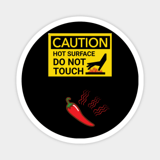 Caution Hot Surface Magnet